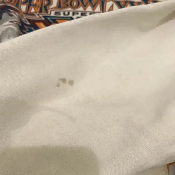 Super Bowl XX Vintage Cream Sweater Size L - Picture 9 of 11